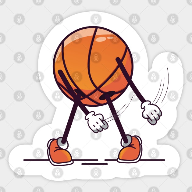 Flossing Basketball Sticker by Noveldesigns